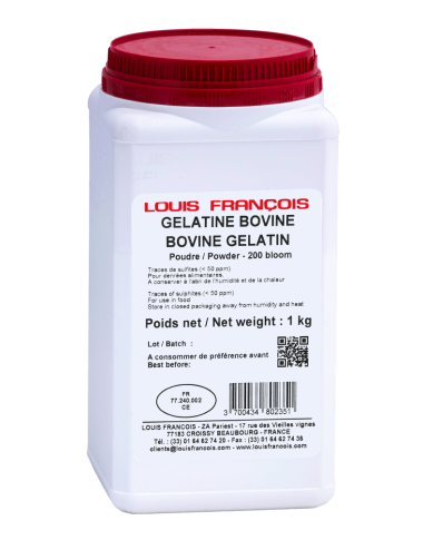 Louis François - Gelatina de bovino - 25 kg