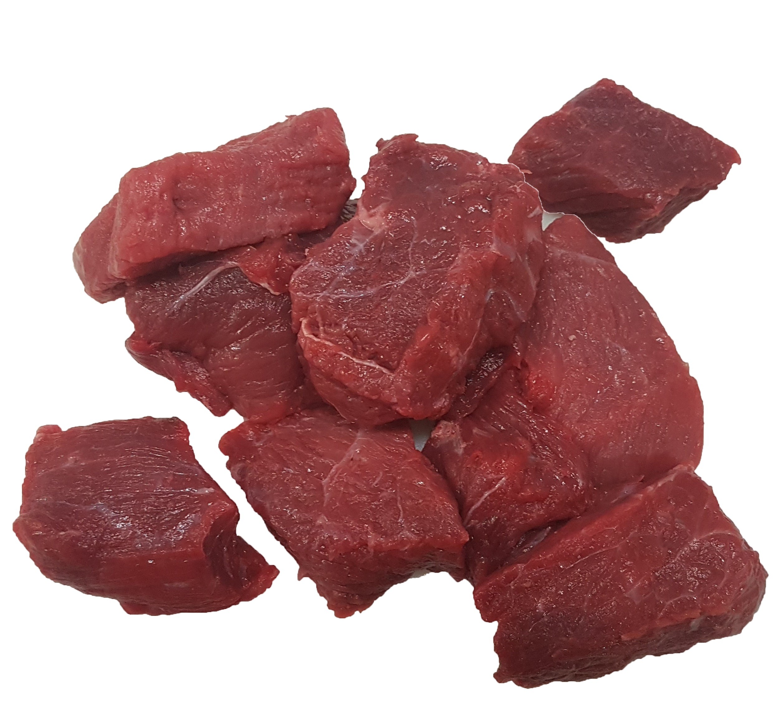 Beef w/o bone - 5x5 cm - 5 kg